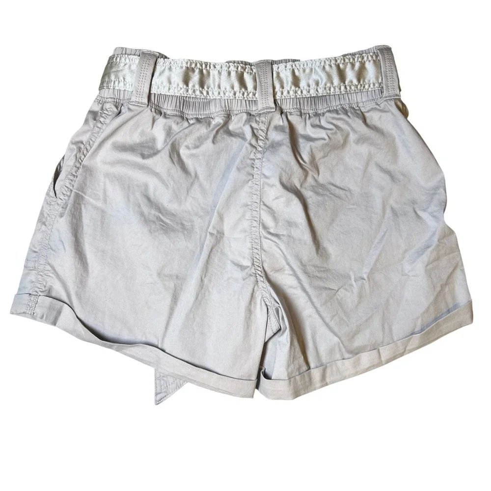 Abercrombie Kids Paperbag Shorts Girls 15/16 Tan Tie Belt With Sash Pockets NWT